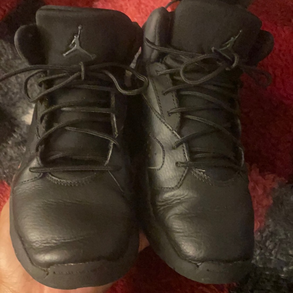 Black kids Jordan sneakers